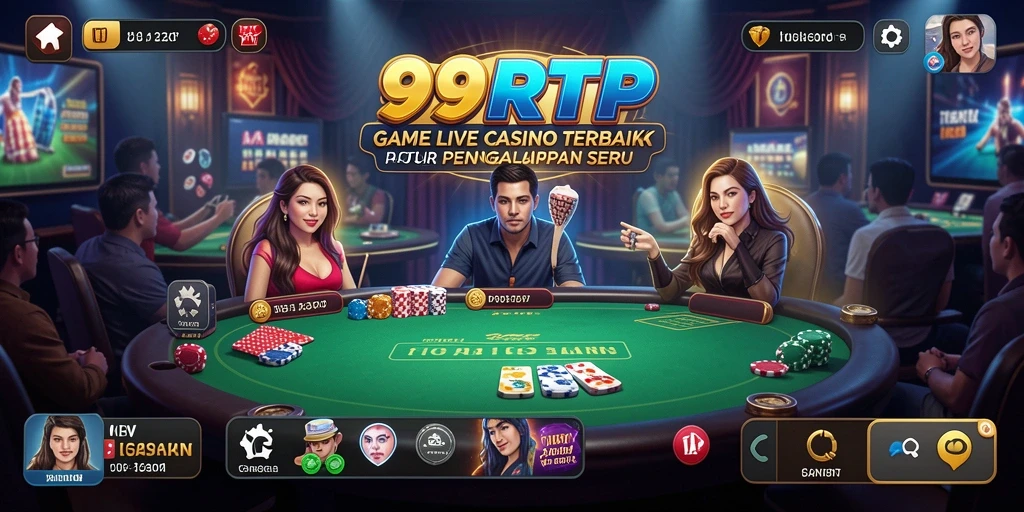 Tampilan gameplay Live Casino yang menarik dan interaktif di 99RTP.