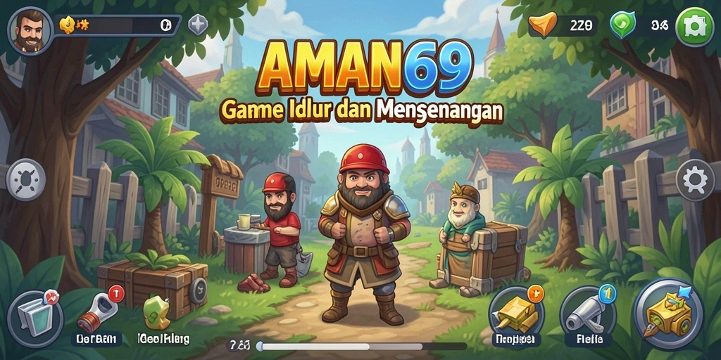 Tampilan gameplay menakjubkan dari AMAN69 yang seru dan santai.