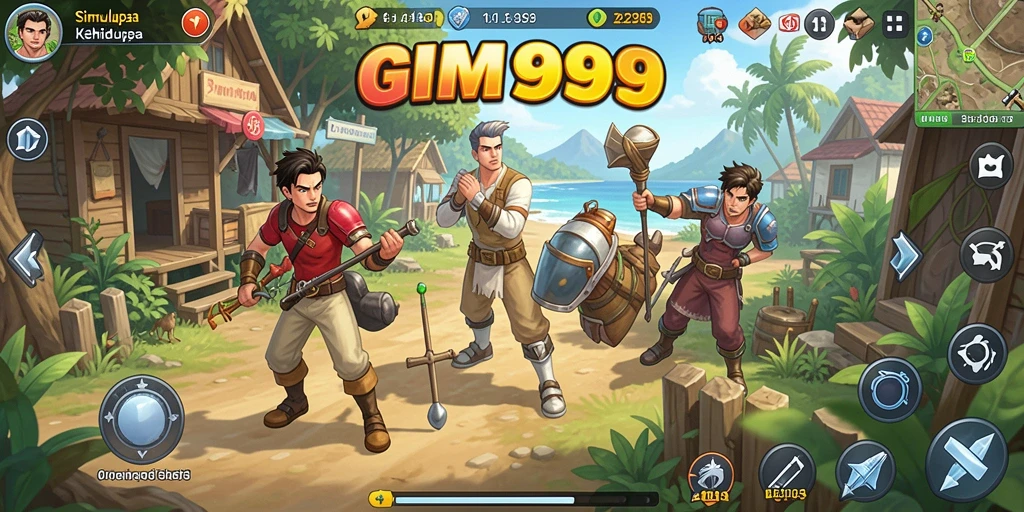 Tampilan gameplay GIM999 yang menarik dan interaktif.