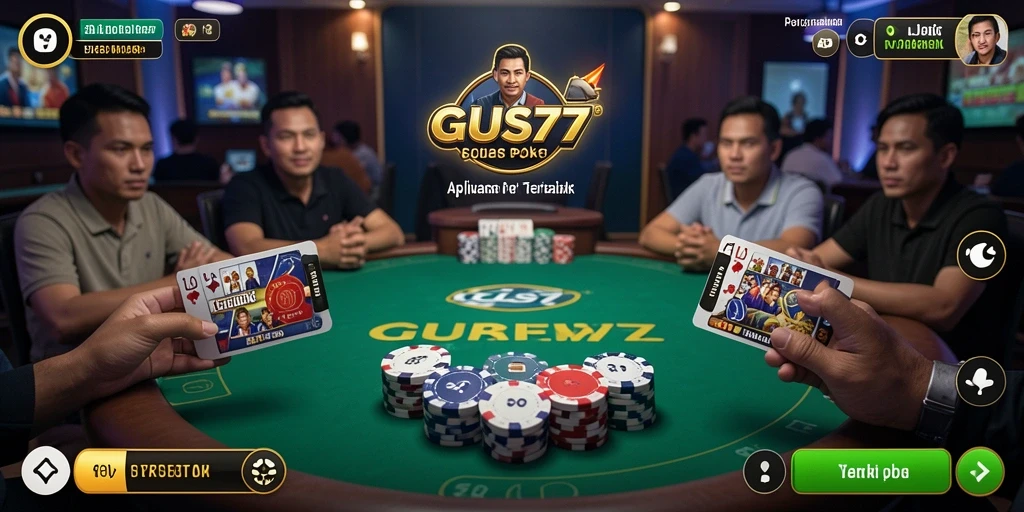 Screenshot GUS77 menampilkan permainan Poker yang seru dan menegangkan.