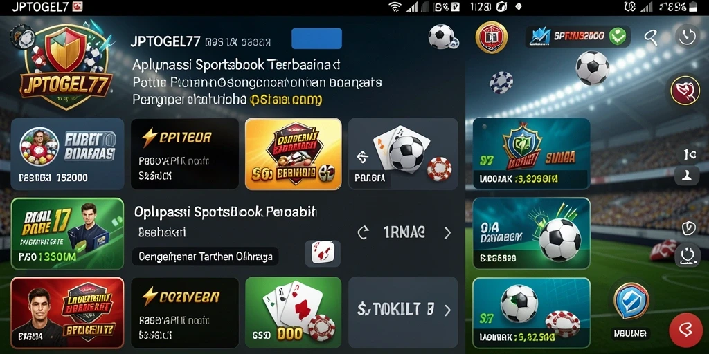 Tampilan gameplay menarik dari aplikasi Sportsbook JPTOGEL77.