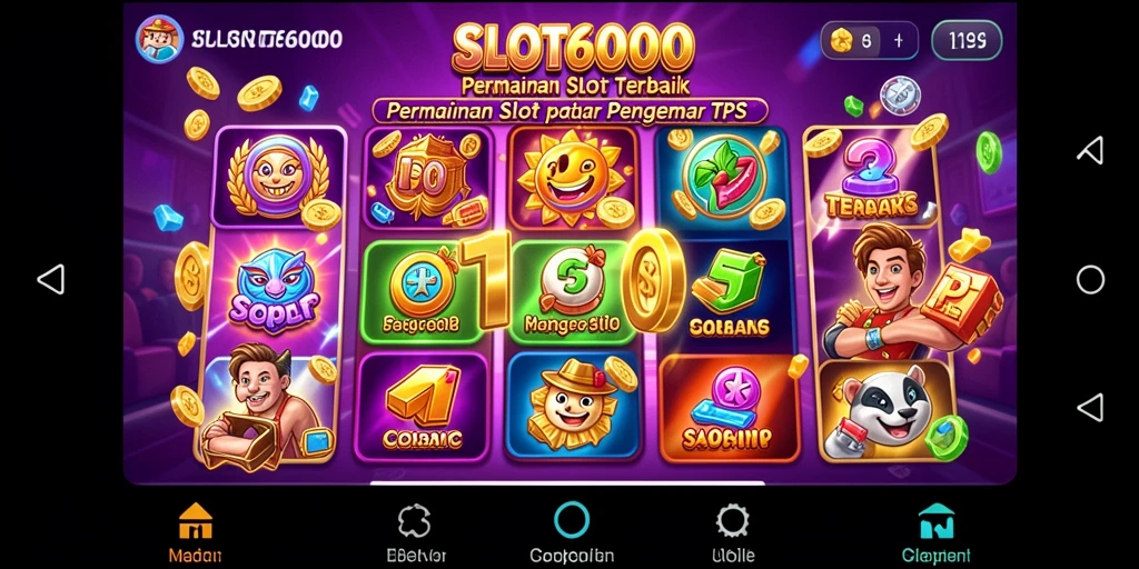 Tampilan gameplay menarik dari SLOT6000 dengan slot yang menawan.