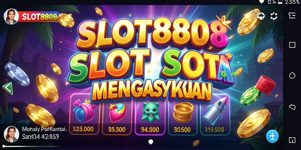 Tampilan seru gameplay SLOT8808 dengan grafik yang memikat.