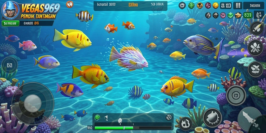 Tampilan menarik dari gameplay Tembak Ikan di VEGAS969.